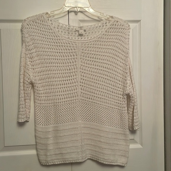 LOFT Tops - NWOT LOFT Outlet LOUNGE Crochet Top